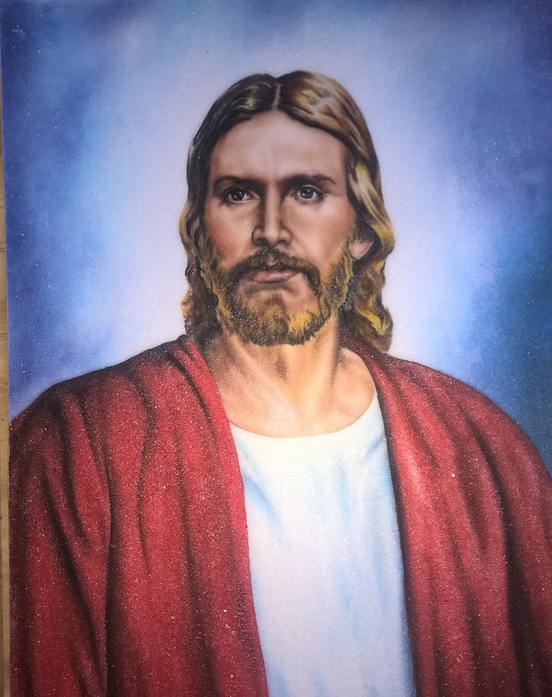gemstone painting portraits