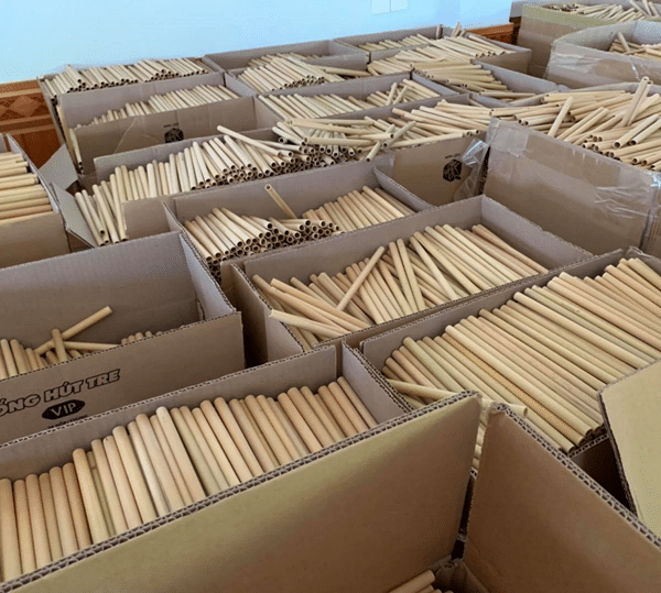 Bamboo straw production stage 4