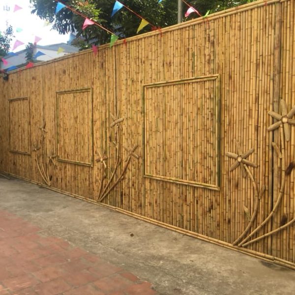 bamboo fence, bamboo material