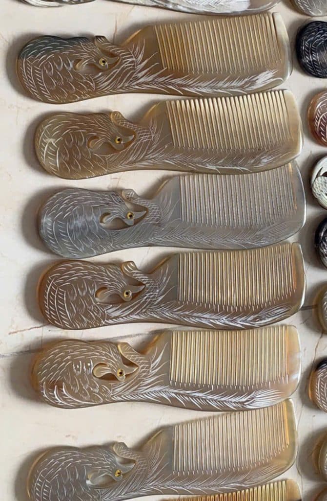Natural Horn Comb 